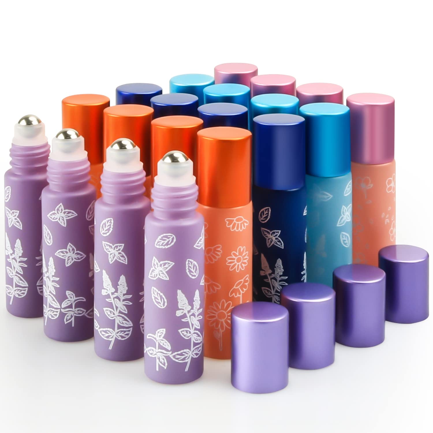 Amazon.com: Cositina 20 Pack Essential Oil Roller Bottles, 10ml