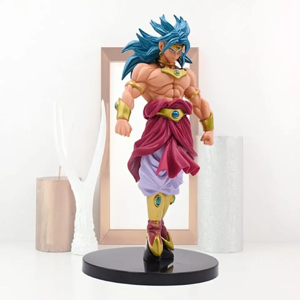 Figura de ação Broly edição limitada para painel de carro, decoração, bolo, mesa de escritório e mesa de estudo (18 cm) (pacote com 1)