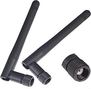 BOOBRIE 3DBi 2.4GHz 5.8GHz WiFi Antenna Dual Band Antenna Wifi Signal Omni-directional RP-SMA Male for Wireless Network Router/WiFi Booster/USB Adapter/PCI(Pack of 2)