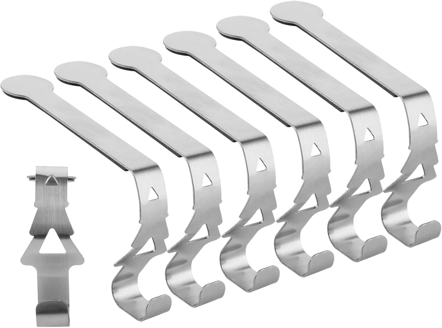 Cosmos Set of 6 Christmas Stocking Holder Fireplace Mantel