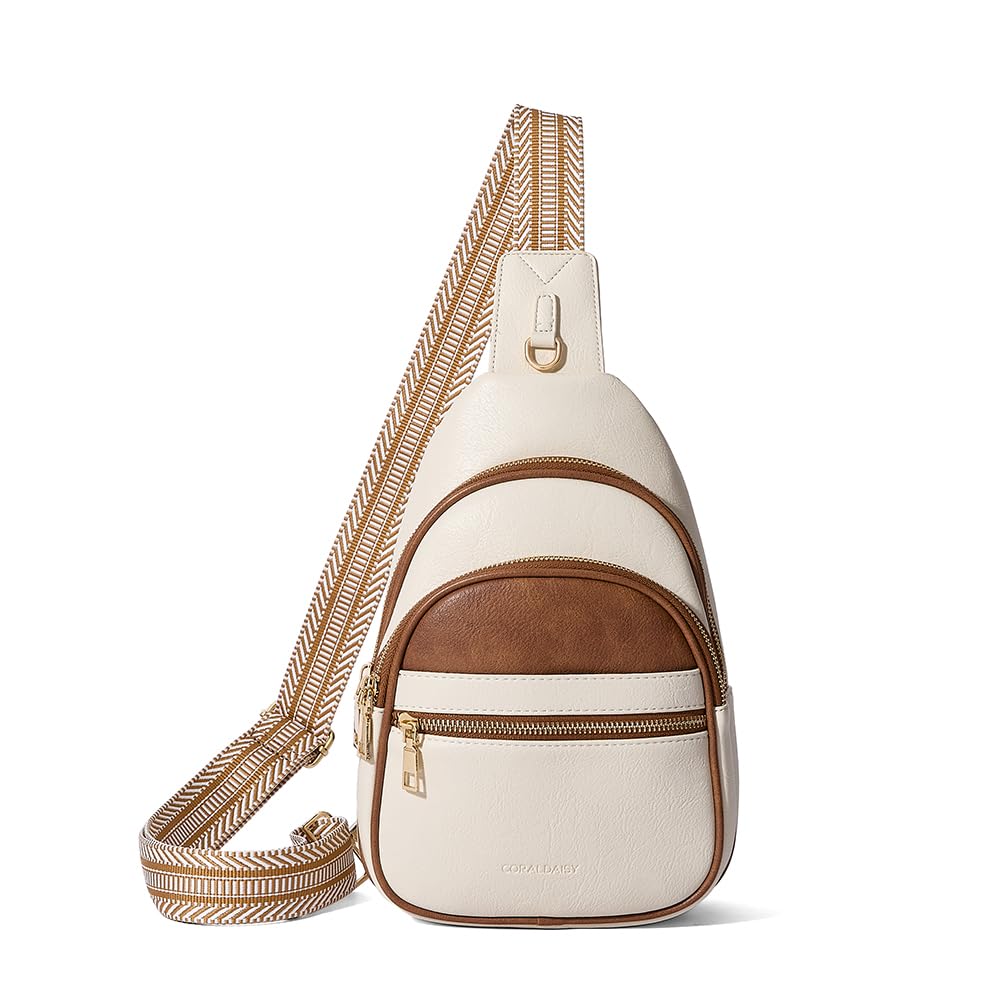 CORALDAISY Crossbody Bags for Women Fanny Pack Sling Bag Crossbody Purse Travel Purses for Women