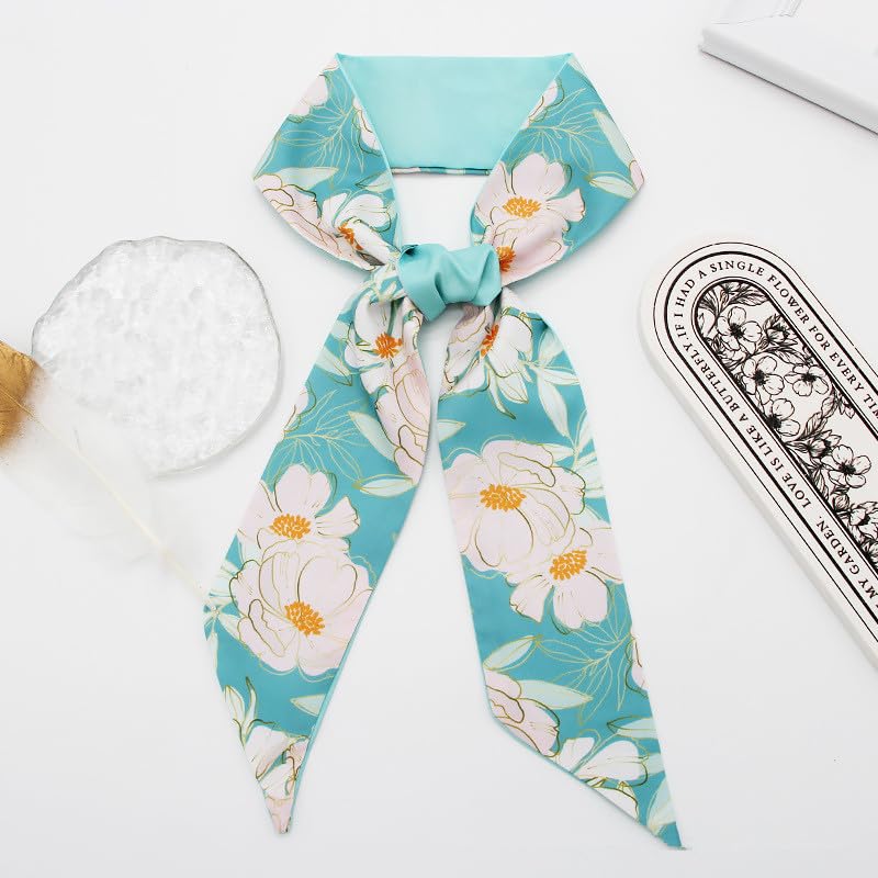 QTMY 4 Pack Purse Scarf for Bags Silk Head Scarf for Hair Handbag Women Scarfs Band Hair Neck Scarves Fashion Gifts,108-12