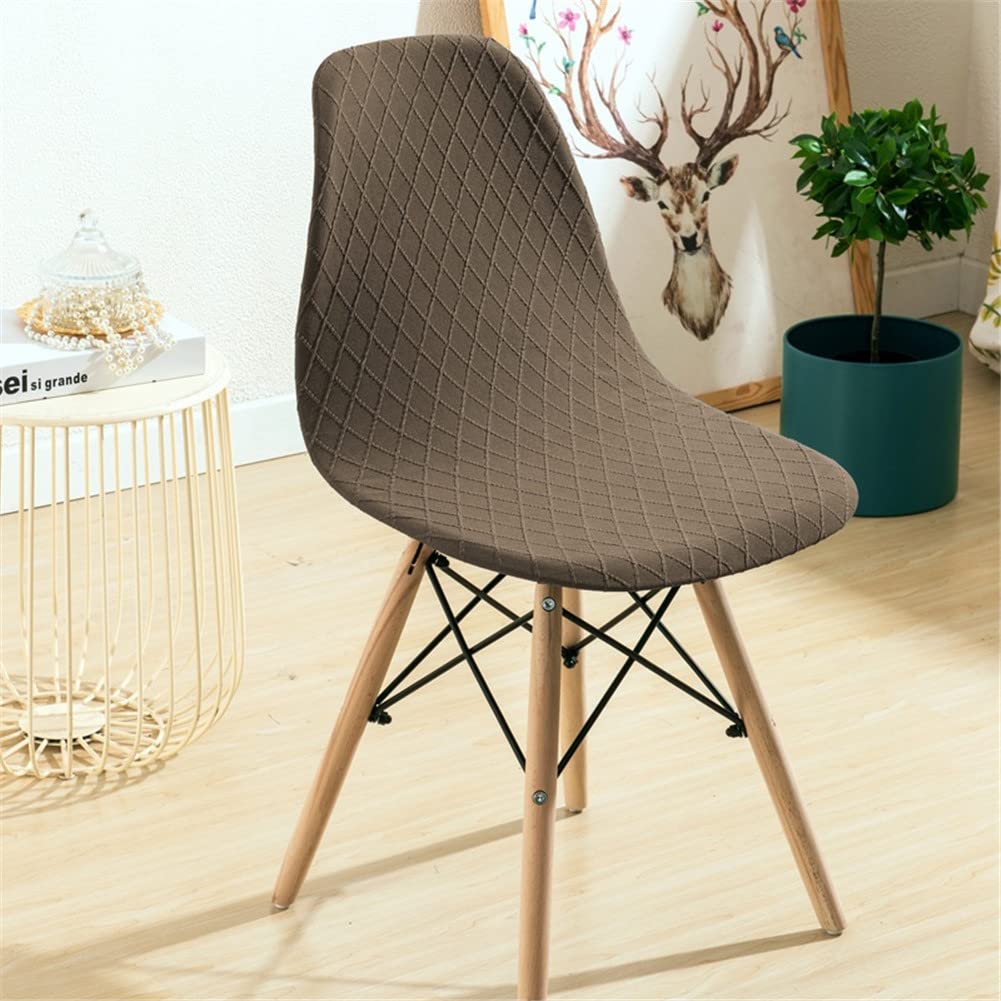 Mateju Housse de Chaise de Salle à Manger Scandinaves Extensible, 1 2 4 6 8 PCS Diagonal Couverture de Chaise Élastique Universel pour Salon, Cuisine, Chambre Maison Decor (1pc,Triangle Noir