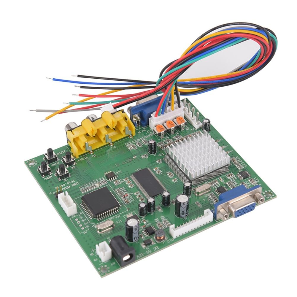 VGA Video Converter Board do Arcade, CGA, EGA, RGB & YUV do VGA, Auto-Sensing, 5 V, kompaktowa do konsol retro i monitorów