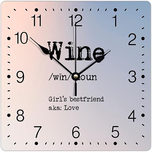 Miniatura 25 de Reloj de PVC con definición de nadador, sin marco, dichos primitivos, diccionario, obra de arte de 10 pulgadas, funciona con pilas, reloj de pared