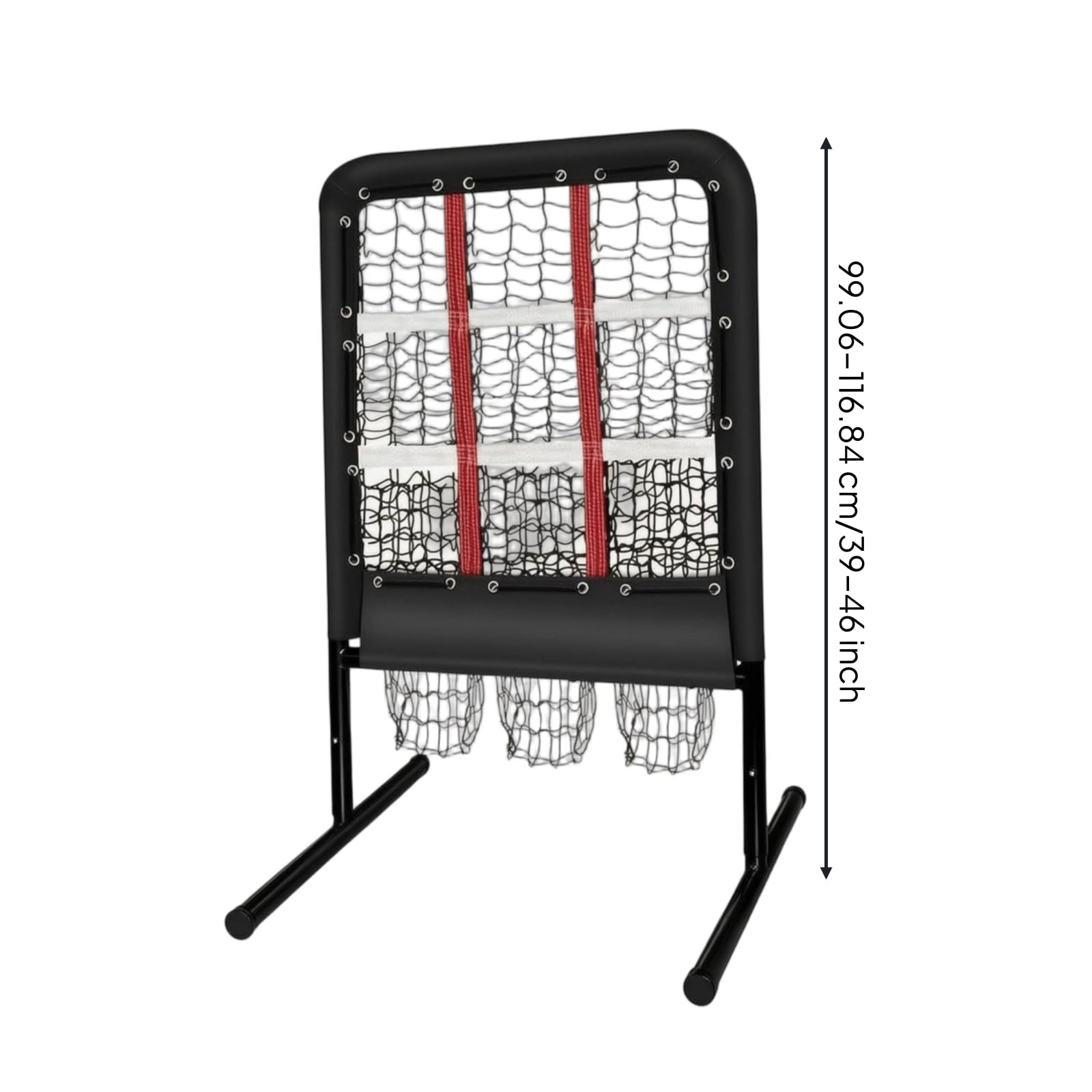 Red de Entrenamiento de Béisbol con Objetivo con Estructura Robusta Áreas Señaladas Altura Adaptable y Bolsa Portátil Adecuada para Sesiones Técnicas Entrenadores y Equipos Aficionados