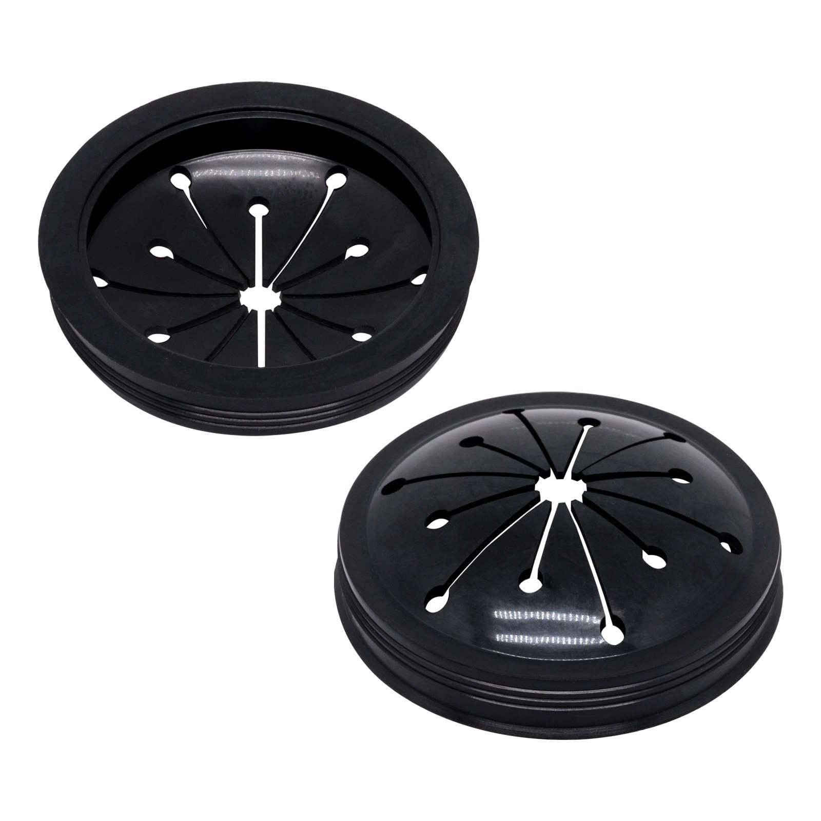 2pcs 3-1/8" Garbage Disposal Splash Guard, Quiet Garbage Guard Disposal Drain Cover Garbage Disposals Rubber Drain Plugs Sink Splash Guard Replacement