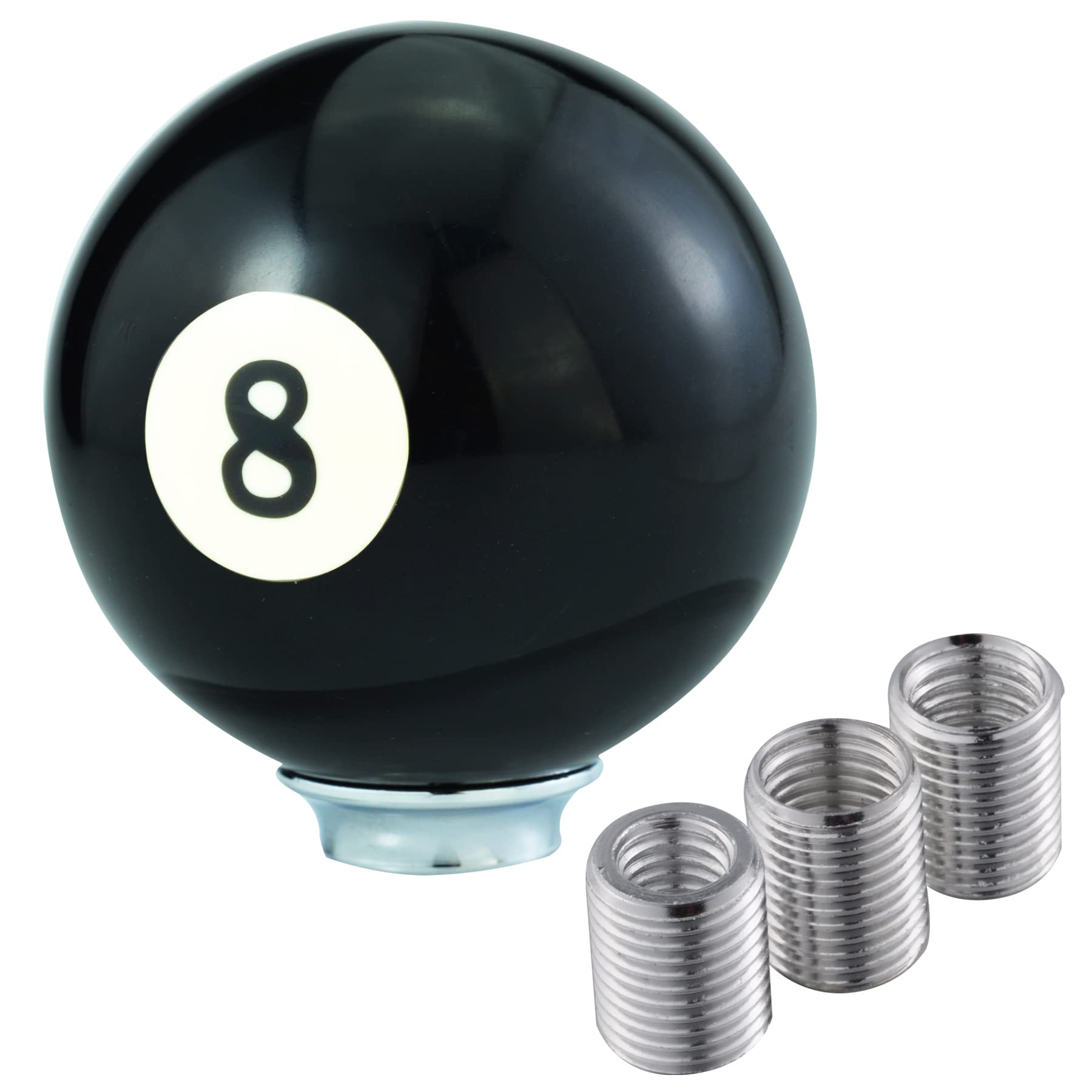 Padaodao Shift Knob Number Eight Billiards Gear Lever Stick Shifter for Most Manual Transmission Vehicles SUV Truck, Black