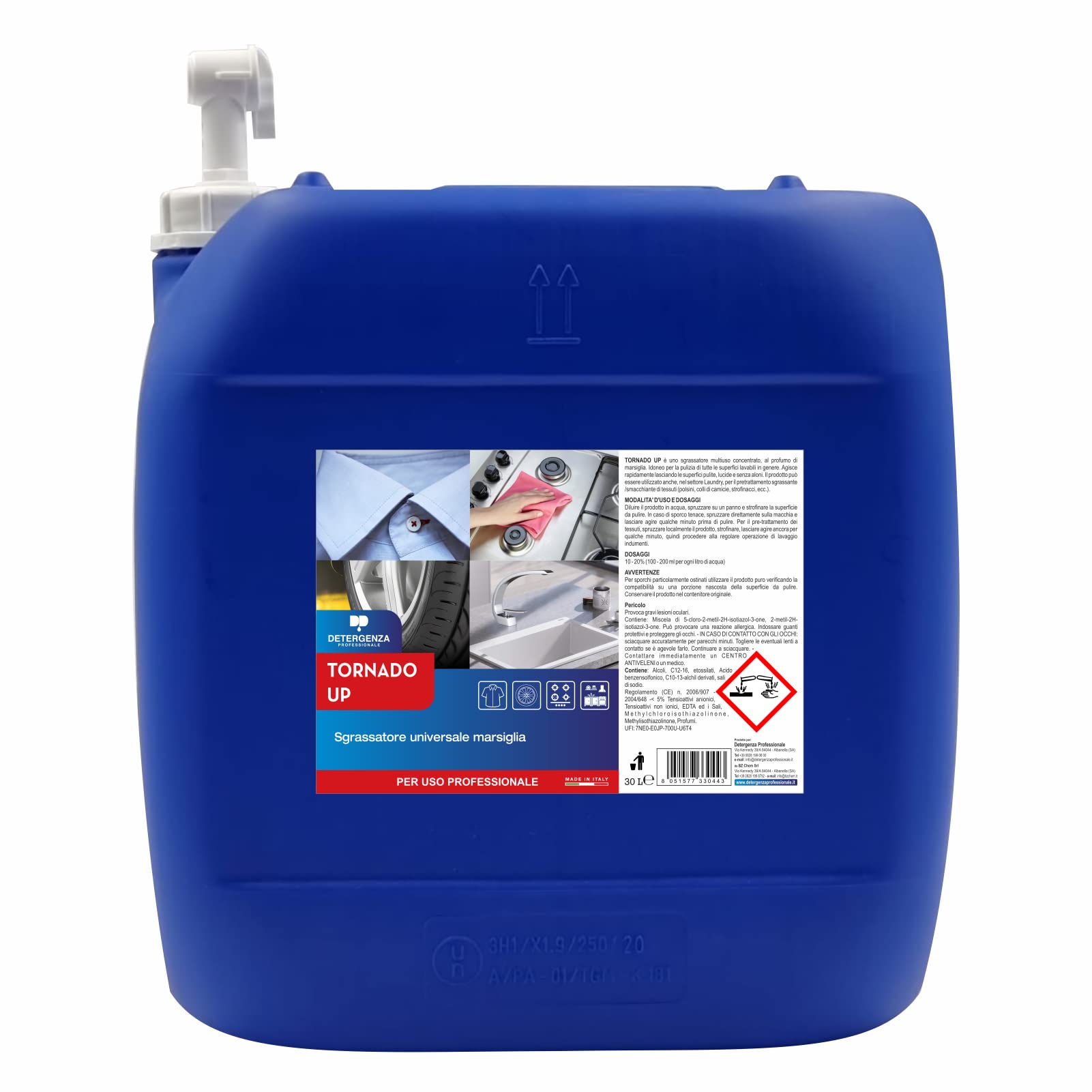 SGRASSATORE Universale Marsiglia Tornado UP CONCENTRATO - Tanica da 30 L