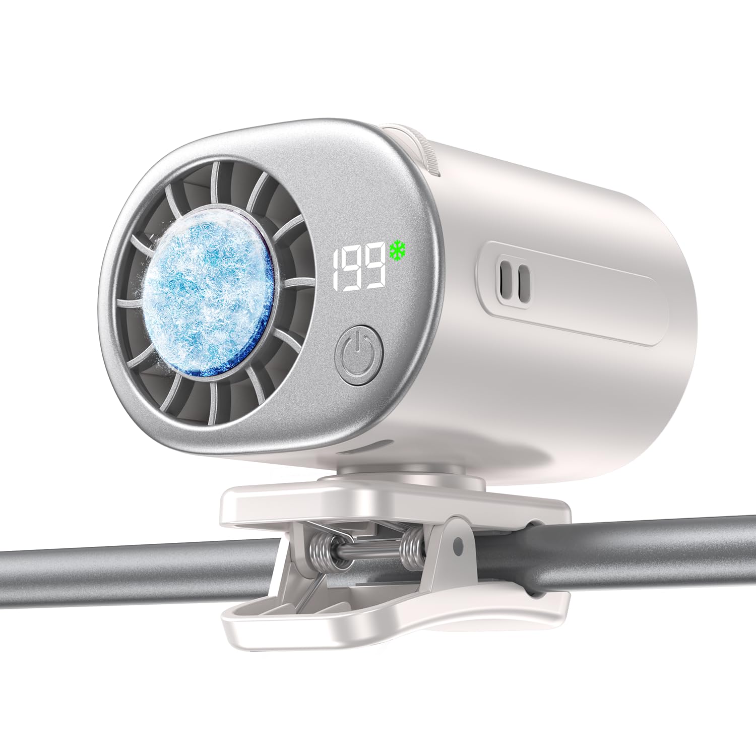 Photo 1 of Cuijuejj Clip-On Portable Fan - White, 20000 RPM