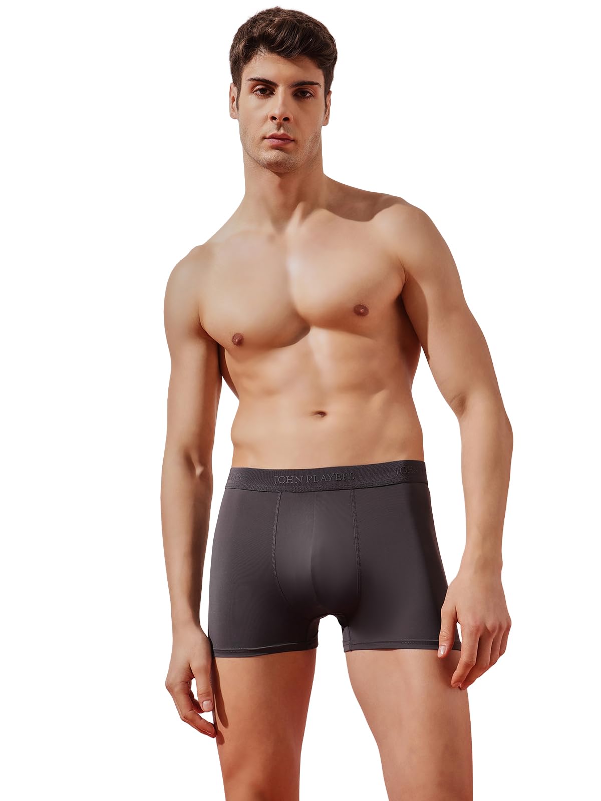 Solid Trunk in Light Grey - Free Socks Included (JTK072M05_Grey_M)-image-42