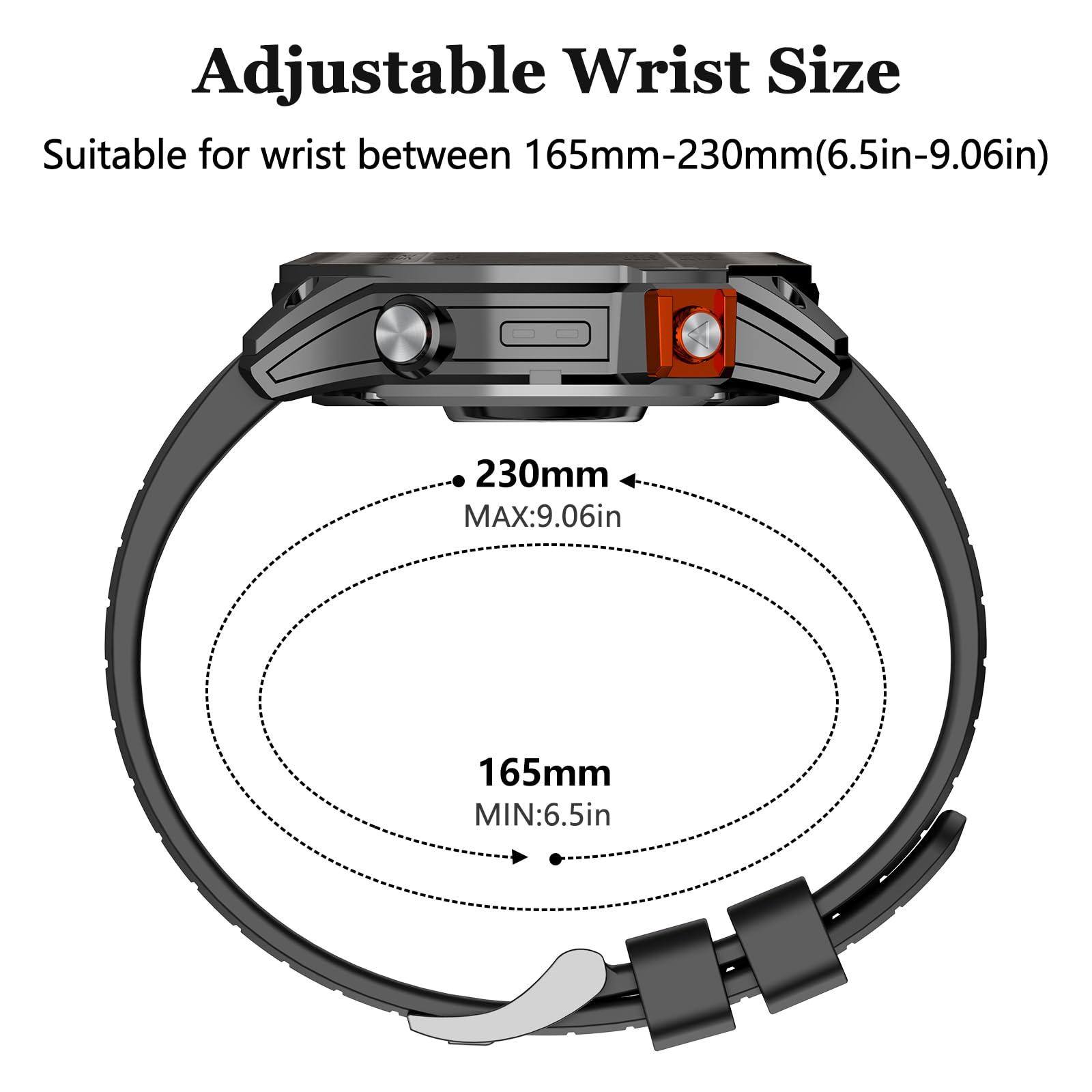 EZMVZKU 22mm Quickfit Cinturino per Garmin Fenix 8 AMOLED-47mm/ E/Fenix 7/7 pro/Fenix 6/6 pro/Fenix 5/5 Plus,Silicone Sport Cinturino di Ricambio per Garmin epix Pro 47MM/Forerunner 965/955/945/935