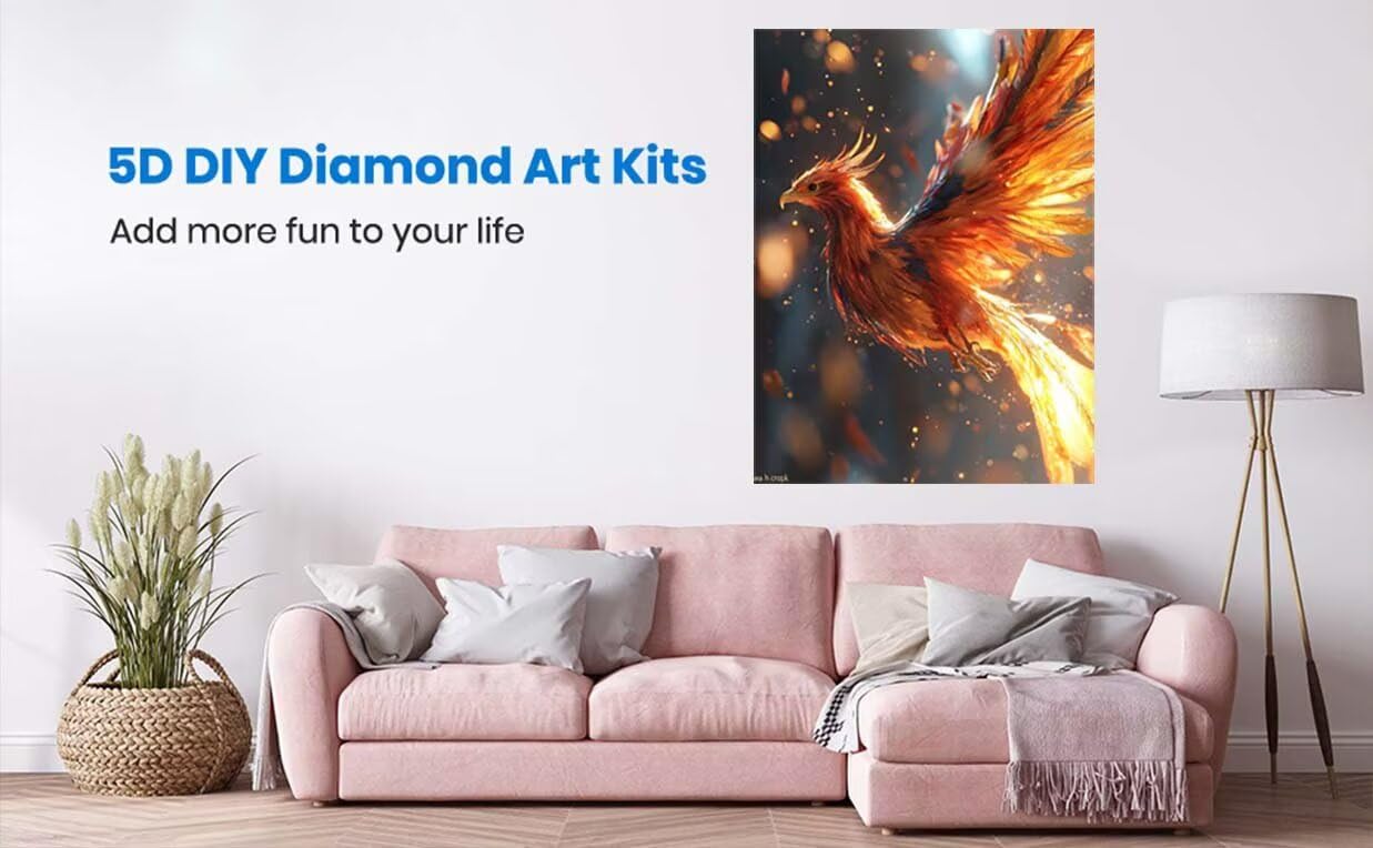 5D DIY AnimalPainting Diament, Żółty Diament Malarstwo dla Dorosłych Początkujących, Kompletny zestaw diamentowy, zestawy sztuki diamentowej Rhinestone Ścieg krzyżykowy Kryształ Malarstwo do Wystrój