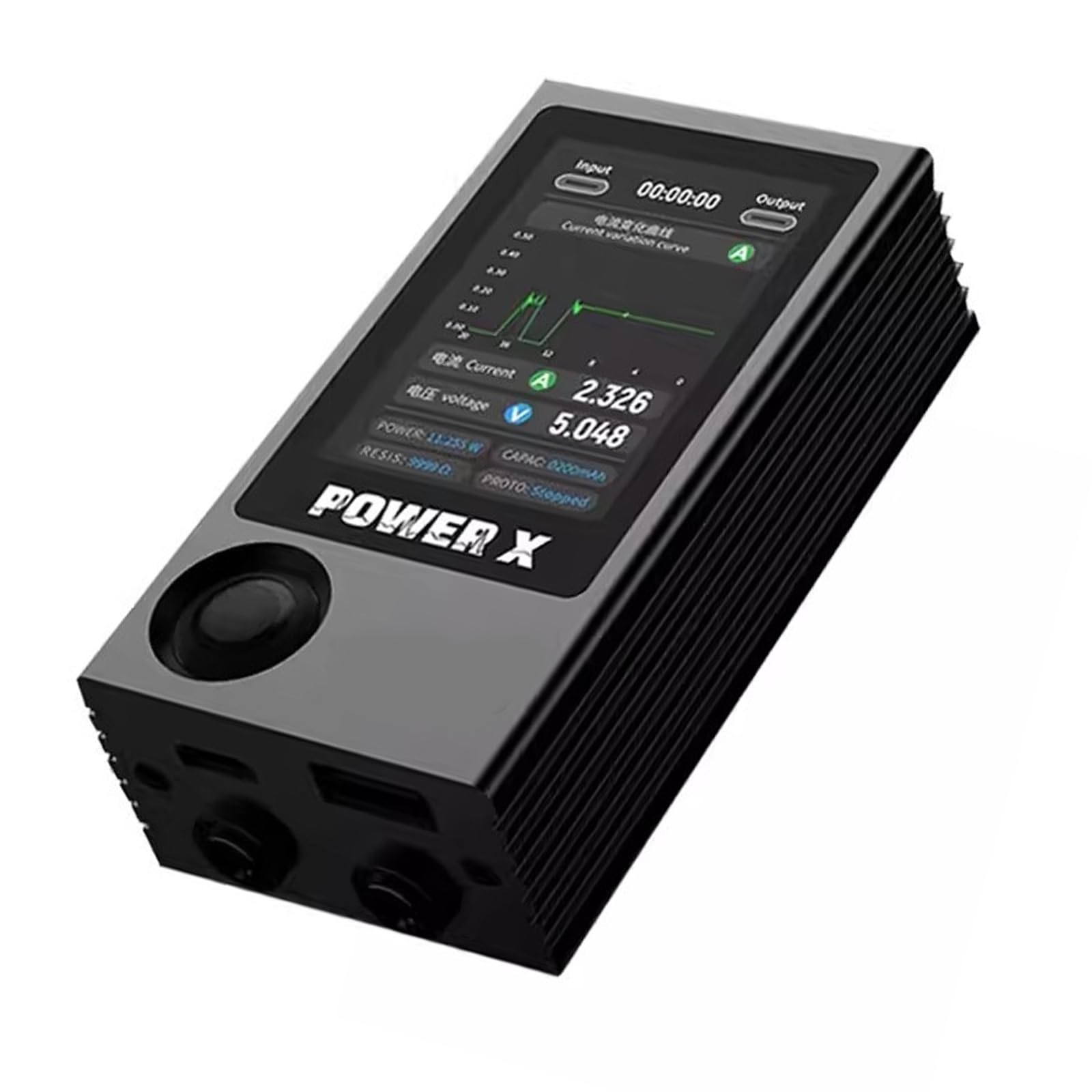 Tester mocy do naprawy tablic telefonicznych, aluminiowy multimetr z odczytem prądu napięcia, wejście USB typu C, zestaw 4 kabli, tester naprawy płyty głównej, wykres diagnostyczny typu C