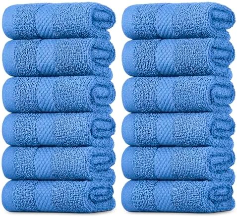 BELADOR Wash Cloths 24-Pack – 13″x13″ Washcloths 100% Cotton Washcloths For Showering, Wash Cloths For Your Face And Body, Ultra Absorbant Wash Clothes