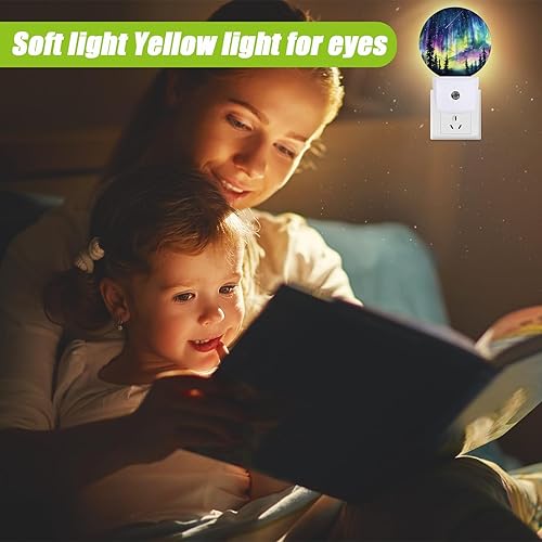 Miniatura 7 de Aurora Forest - Luz nocturna enchufable con sensor de atardecer a amanecer para dormitorio, baño y sala de estar, lámpara apta para dormir