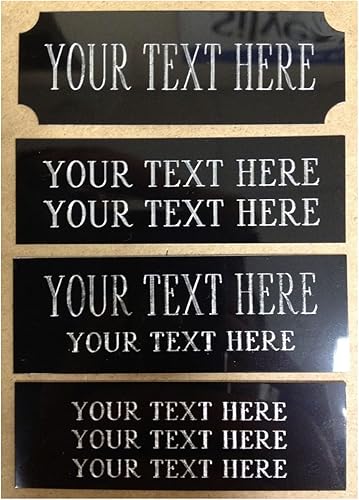 Miniatura 3 de Placa de identificación de latónaluminio grabada personalizada, placa de identificación artística, trofeo de regalo de 1 x 3 pulgadas1 x 4 pulgadas