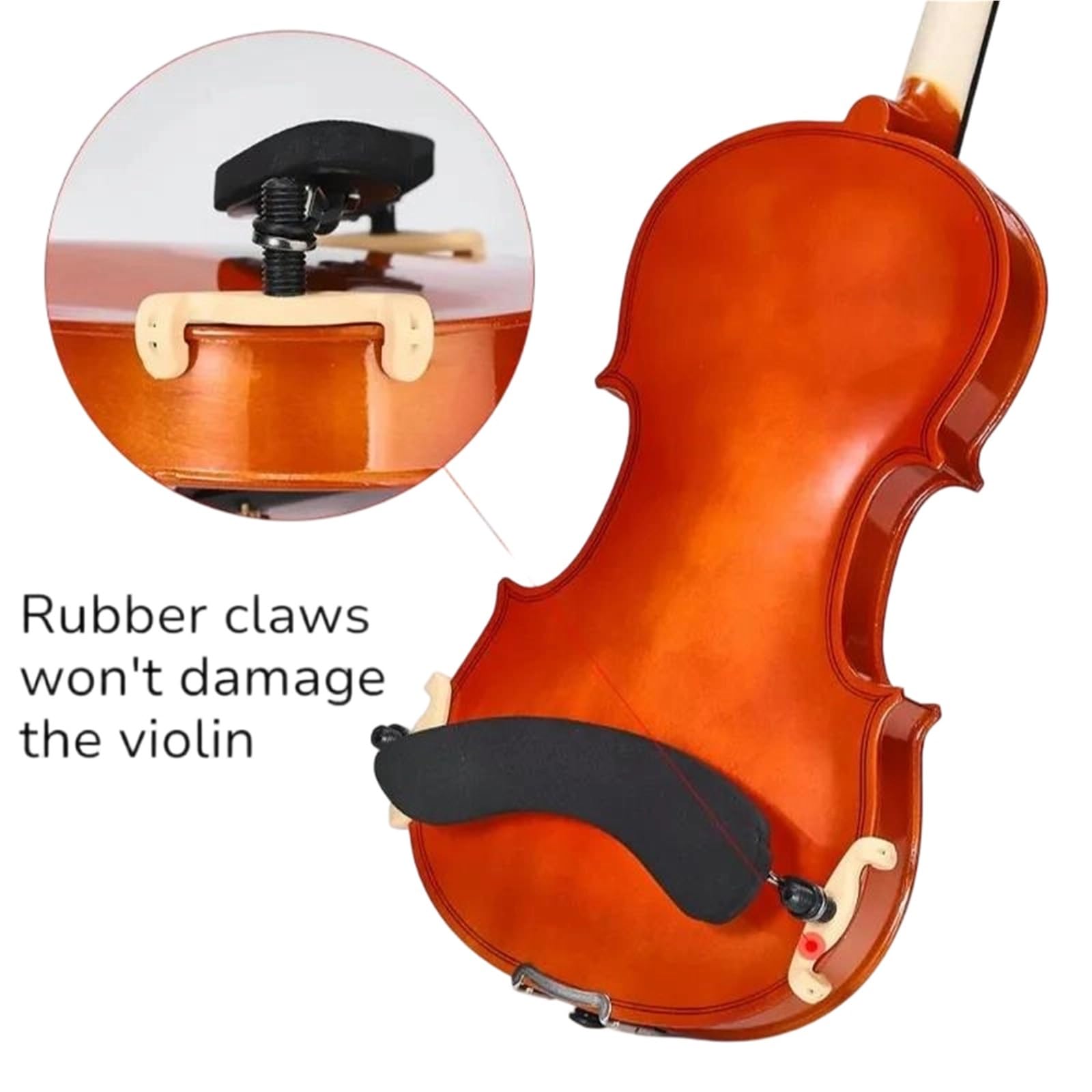 Apoyo Para El Hombro Del Violín Esponja De Aluminio Engrosada Ajustable Reposabrazos Accesorio Para Instrumentos Musicales