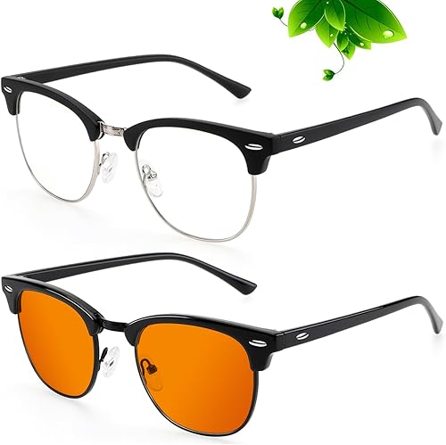 ANYLUV Gafas de luz azul para hombre, antifatiga ocular, para computadora, juegos, bloqueo de luz azul, bloqueador de lentes para mujeres UV400