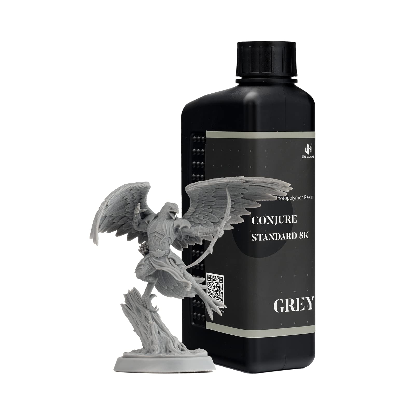 Chitu Systems 3kg Conjure Resina Estándar Mejorado Resina de Impresión 3D, Alta Precisión 405nm Resina Estándar de Fotopolímero de Curado Rápido por Luz UV para Impresora 3D LCD/DLP (Gris,3kg)