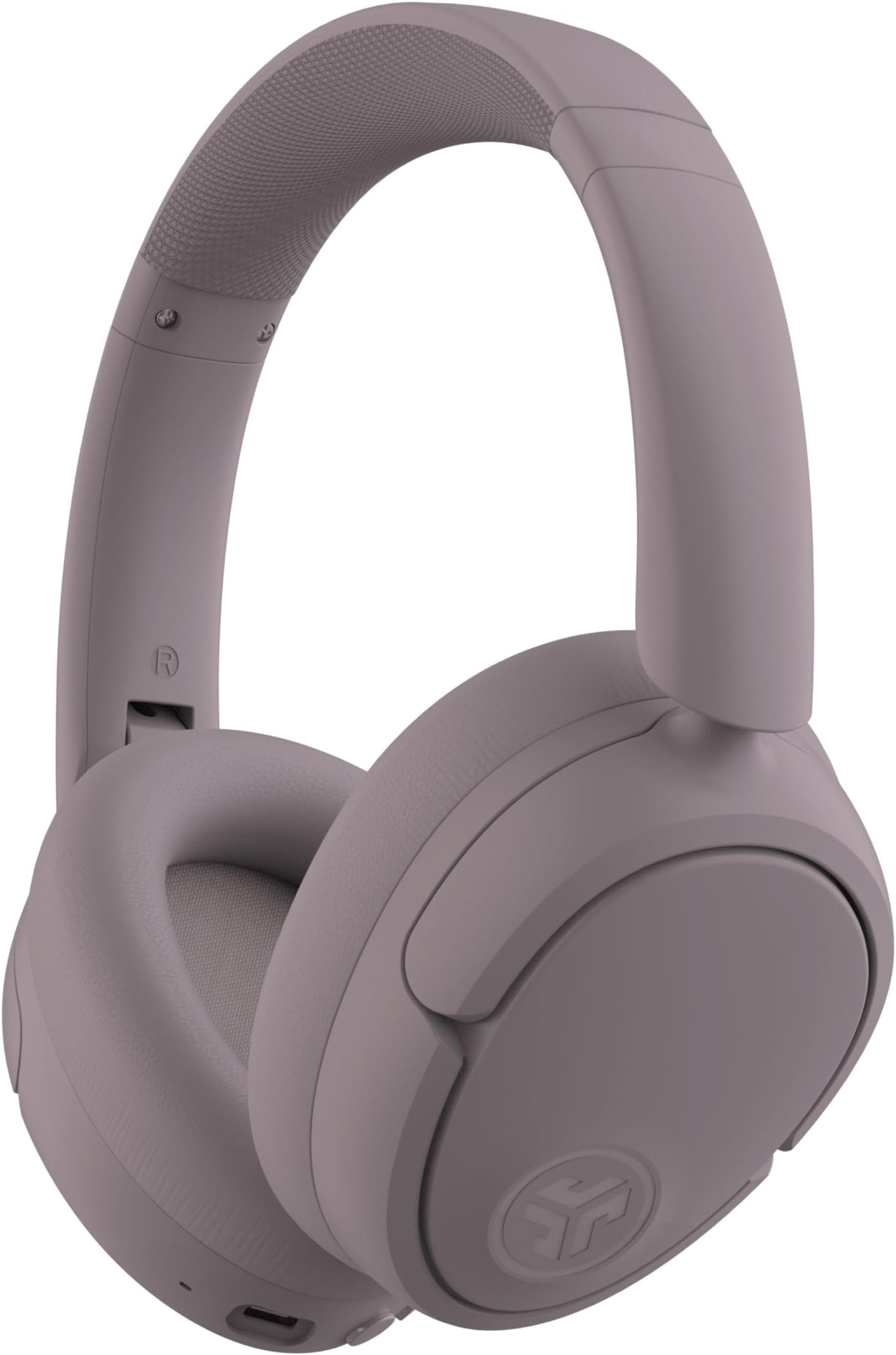 JLab JBuds LUX ANC Active Noise Cancelling Headphones - Wireless Over Ear Headphones with Microphone, 70+ H Playtime Foldable Bluetooth Earphones with Multipoint & Customisable Sound, Mauve
