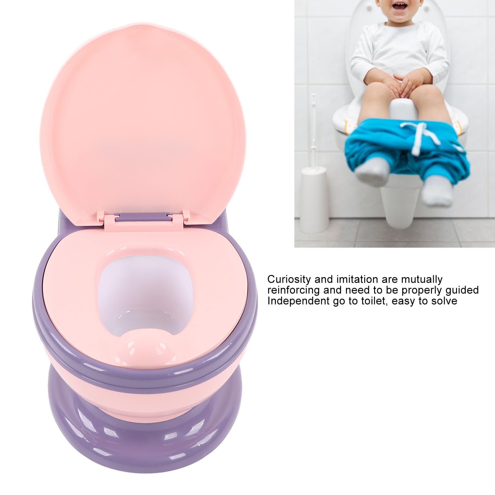 TOPINCN Vasino per Addestramento Al Bagnetto per Bambini con Design