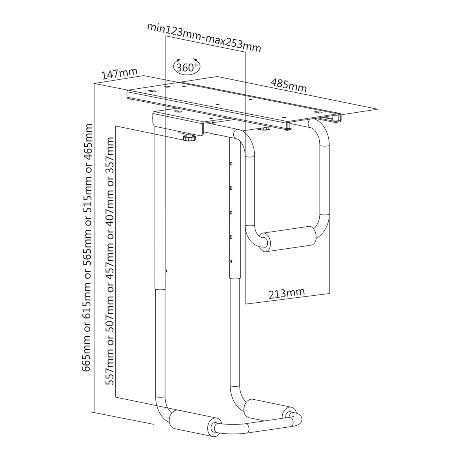 Heavy-duty magnetische houder met AMPS-montagegatenpatroon | C-MAG-104 | Inc NRL