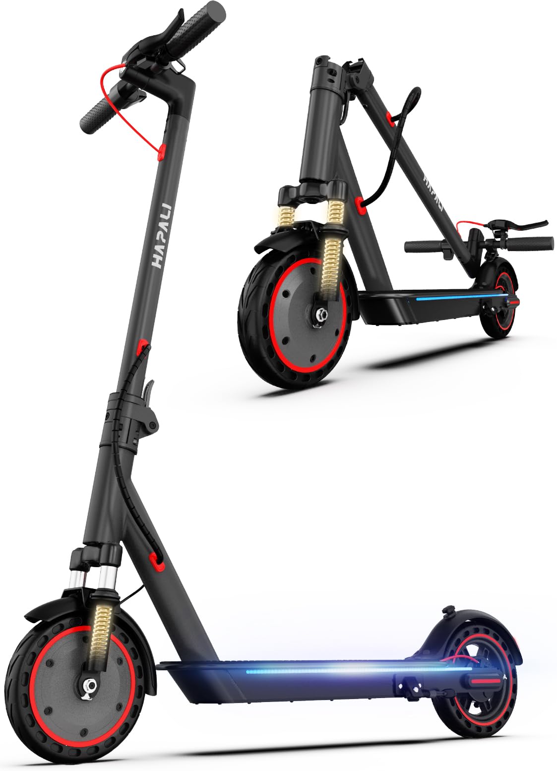 Electric Scooter for Adults Up to 23 Miles 19 MPH 8 5 Honeycombs Solid Tire 36V 10 5Ah