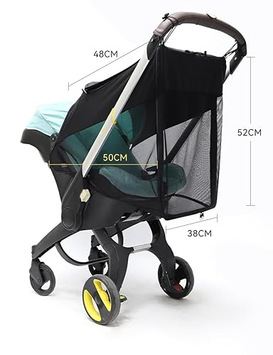 Miniatura 5 de DOONA - Parasol 2 en 1 para cochecito de bebé y asiento de automóvil, extensión de protección UV, cubierta solar, toldo de cobertura completa de