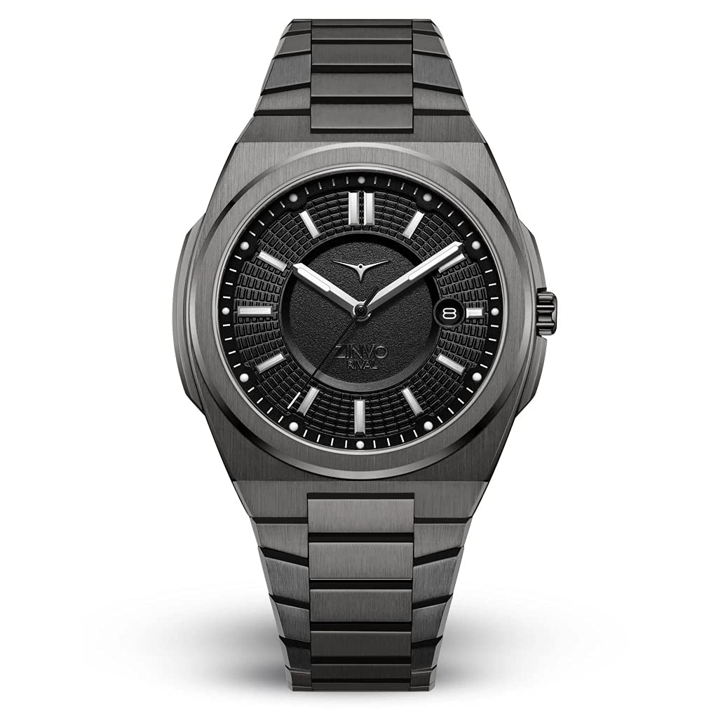 ZINVO Rival Gunmetal Analog Black Dial Mens Watch-100-03 (B08VCZGGHL) Amazon Price History, Amazon Price Tracker