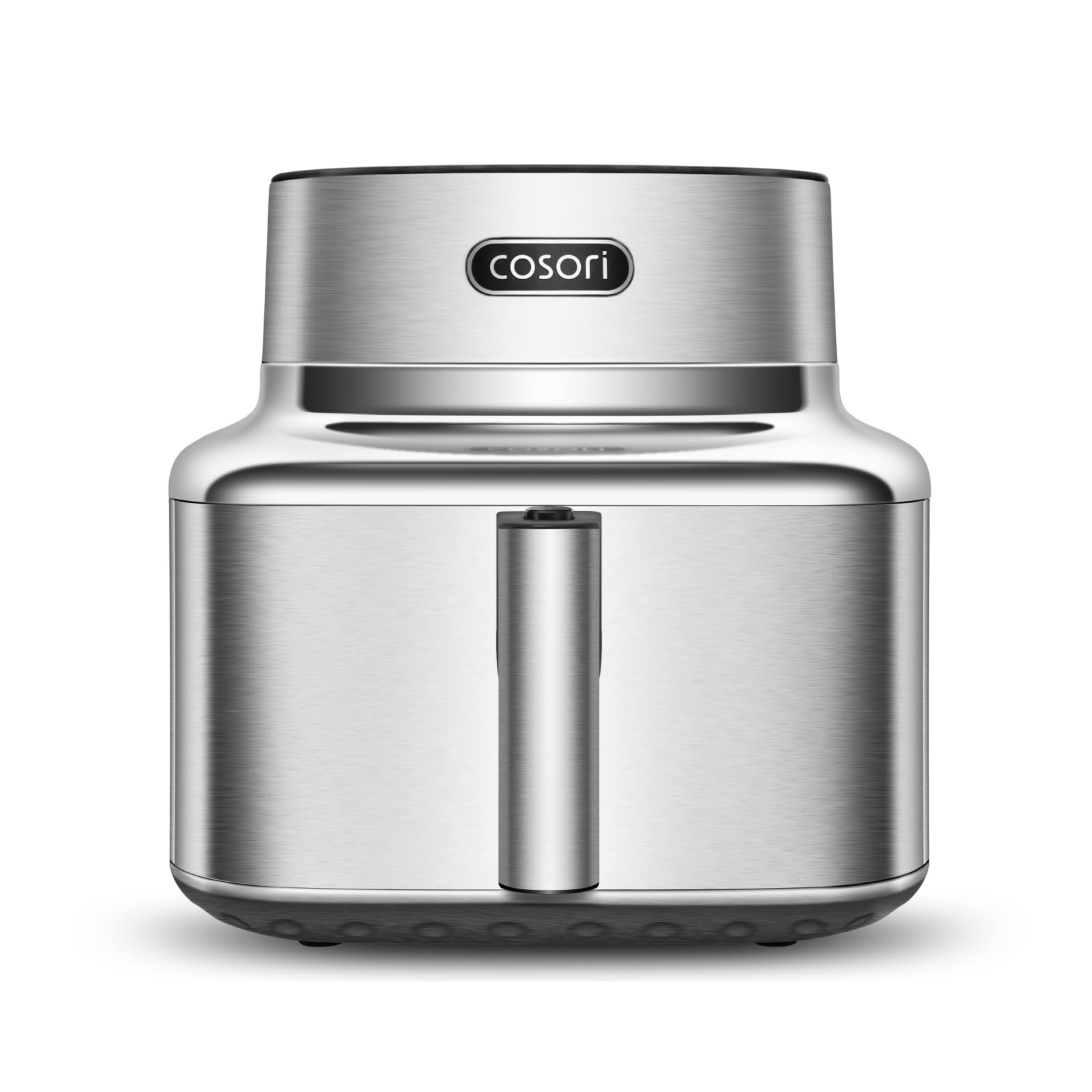 Cosori Iconic Single Friggitrice ad Aria 6,2 Litri, Intelligente in Acciaio Inossidabile, Rivestimento Ceramico Senza PFAS, Garanzia Limitata di 5 Anni, Motore DC, 5 Velocità della Ventola Automatica