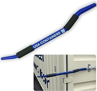 USA Containers 2-in-1 Shipping Container Door Bar – Heavy-Duty Steel Lever & Handle for Opening or Closing Stuck Doors – Rust-Resistant, Universal Fit, Fits Cargo Strap Ratchets