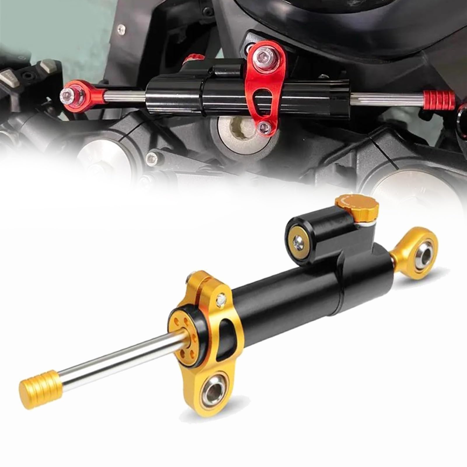 Motorcycle CNC Adjustable Steering Damper Mounting Bracket for Yamaha ATV UTV Raptor YFM660 YFM700 700R 350