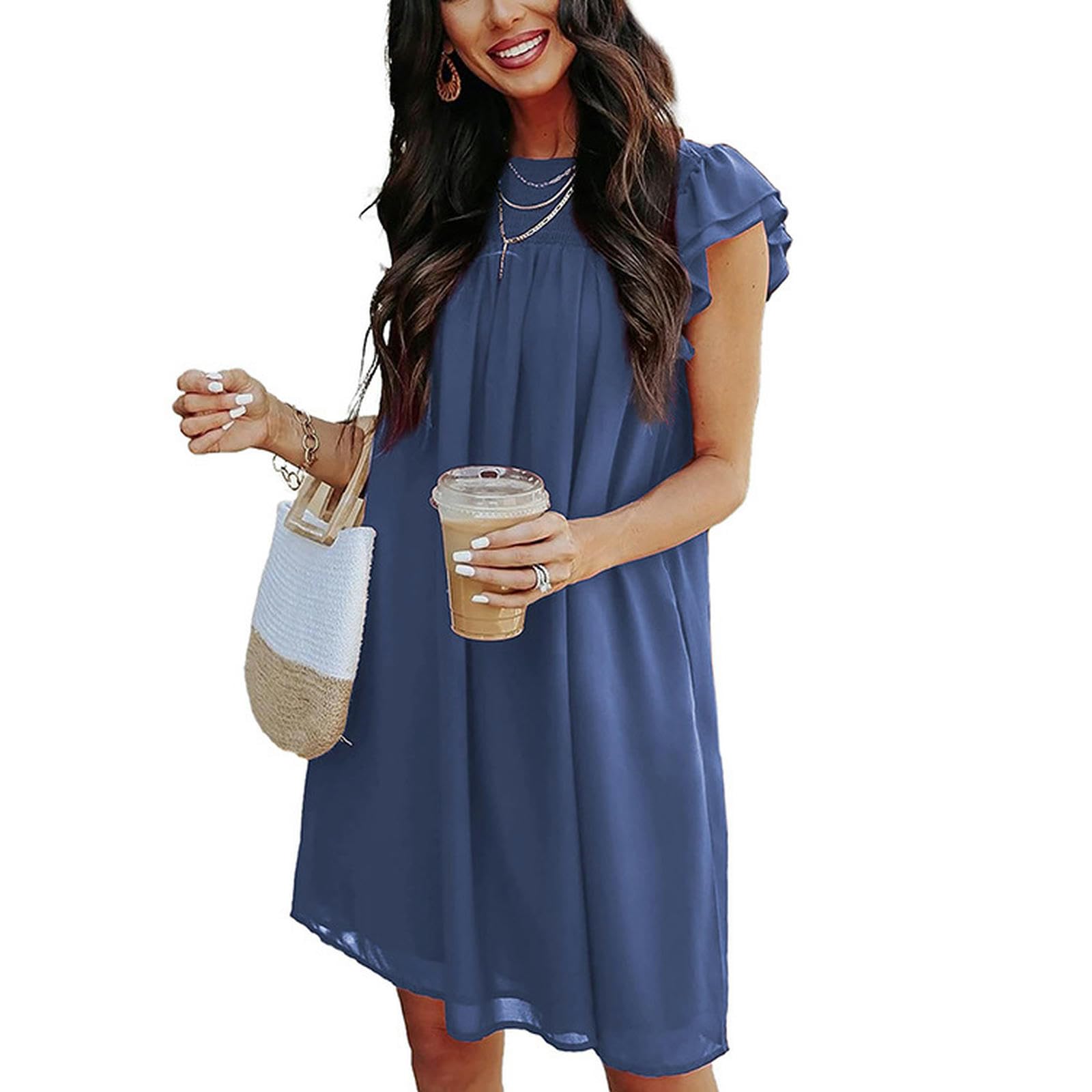 Robe d'été sans manches légère pour rester fraîche et élégante