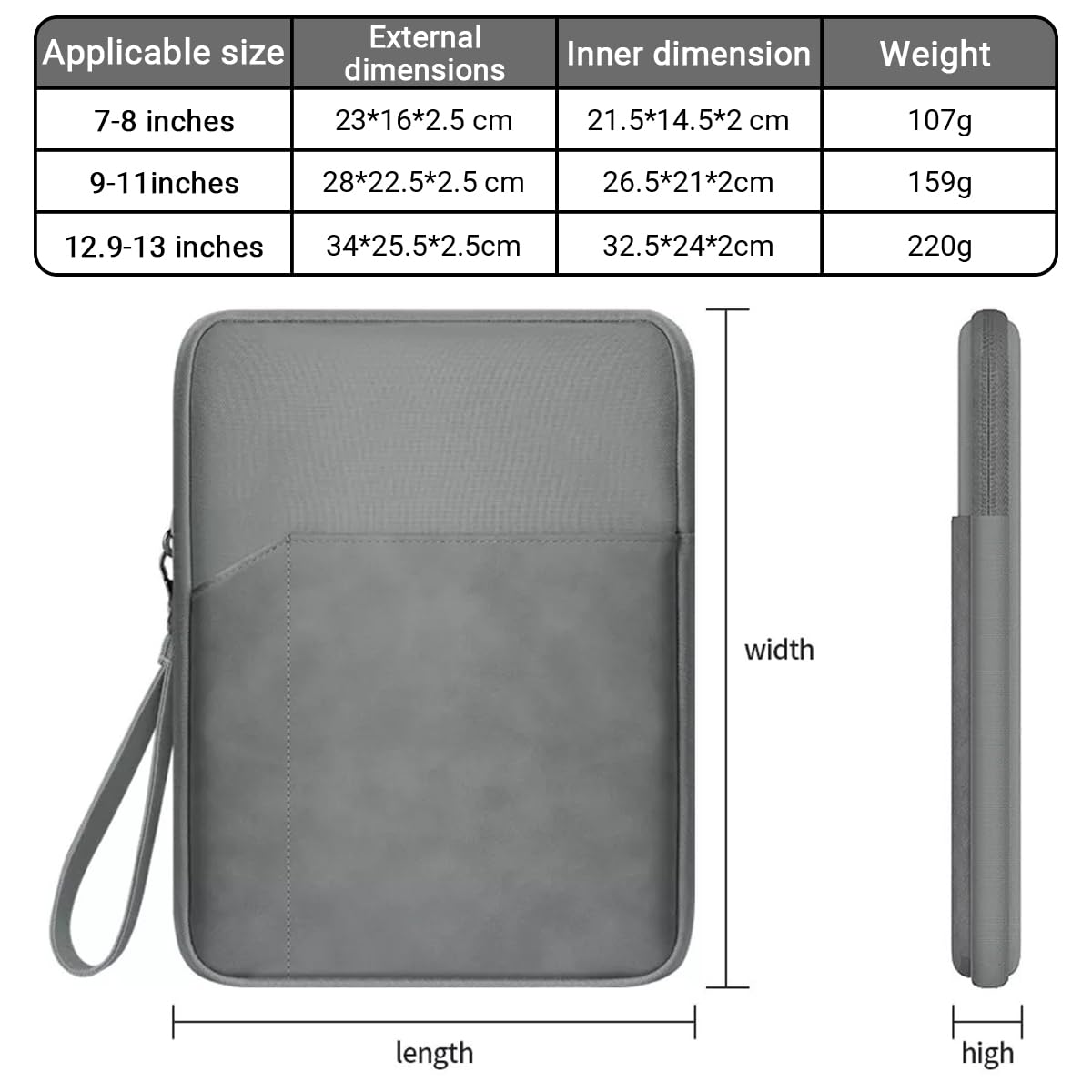 Personalized Tablet Sleeve Bag for iPad Mini 6 8.3