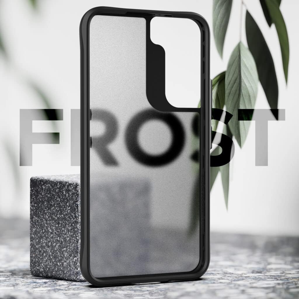 Encased X-Armor for Samsung S22 Plus Case with Belt Clip Holster - Slim Protective Design, Clear Frost (2022 Galaxy S22+ 5G)