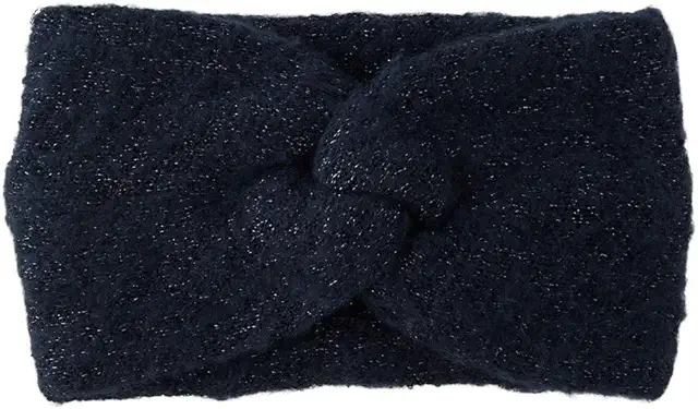 PIECES Damen Sport Stirnband mit Knoten-Detail - Strick-Design