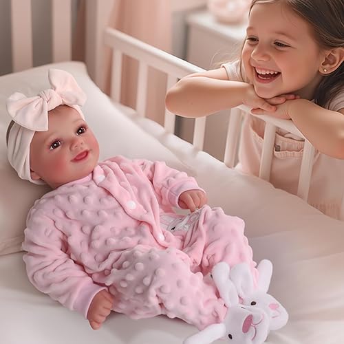 Miniatura 2 de BABESIDE Muñecas de bebé Reborn Sunny  Muñeca realista de vinilo suave de 17 pulgadas con accesorios completos para regalos de más de 3 años
