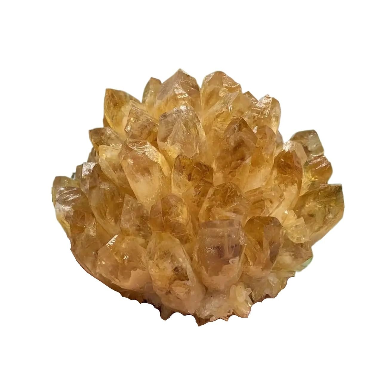 AARTERZZA 350-450g Raw Citrine Quartz Cluster Crystals Yellow Stones Home Decor 1 Piece