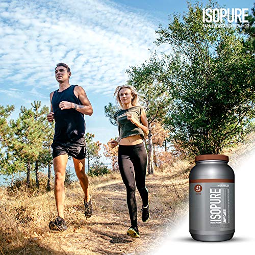 Image of Isopure Zero Carb 100% Pure Whey Isolate Protein Powder, Lactose Free, Gluten Free, With Vitamins, Cookies & Cream, 25g Protein Per Serving, 3 Pounds, 44 Servings