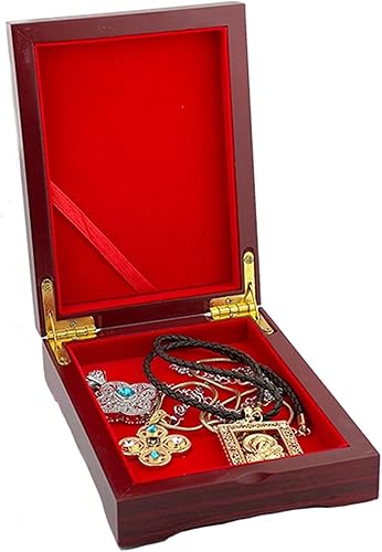 Miniatura 4 de PIÑATAS OLE Caja de rosario Madonna Icon Box Our Lady of Kazan Box para cuentas de oración, joyería, madera, regalos, cruces, rosarios, cadenas y