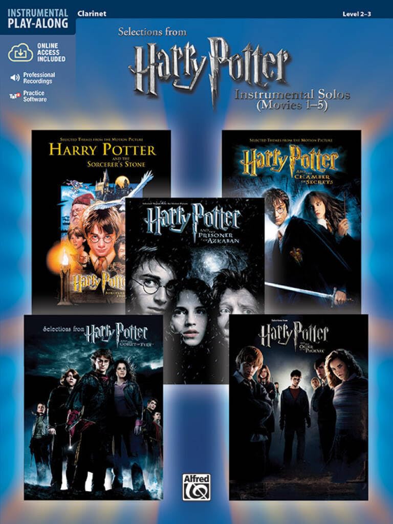 Harry Potter Instrumental Solos (Movies 1-5): Clarinet (Book & CD): Clarinet, Level 2-3