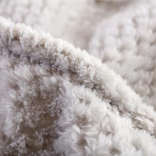 Miniatura 4 de Fleece Throw Blanket for Couch Bed Super Soft Fuzzy Cozy Lightweight Throw Blankets for Sofa (Grey, 60X80)