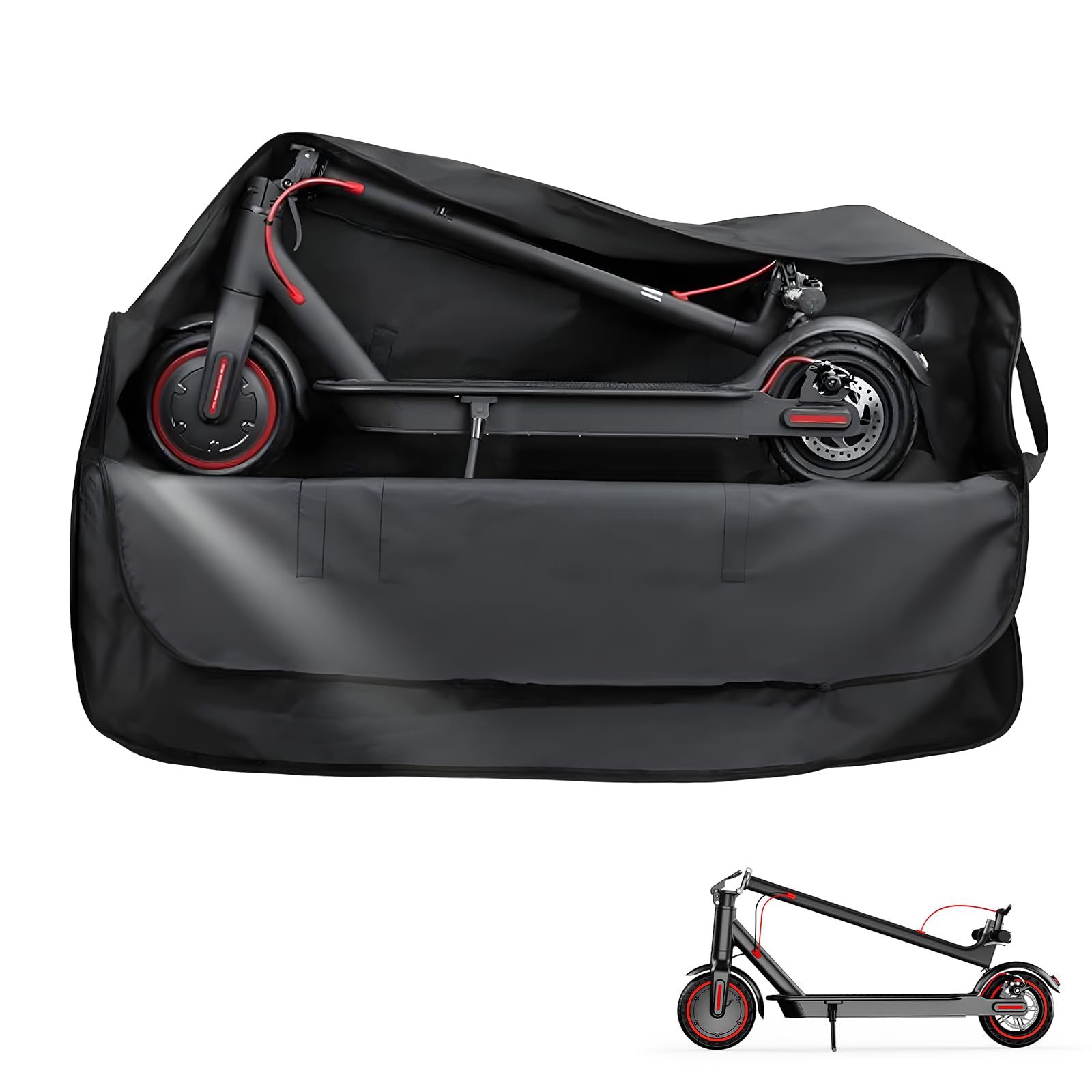 Elektroroller Tasche, Heavy Duty Elektroroller Aufbewahrungstaschen mit gepolstertem Tragegurt, Scooter Tragetasche für Transport und Aufbewahrung, Faltbares E-Scooter Zubehör