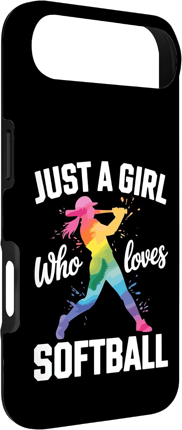 Funny Softball Art for Women Girls Mom Youth Softball Player Case for iPhone Air image 2