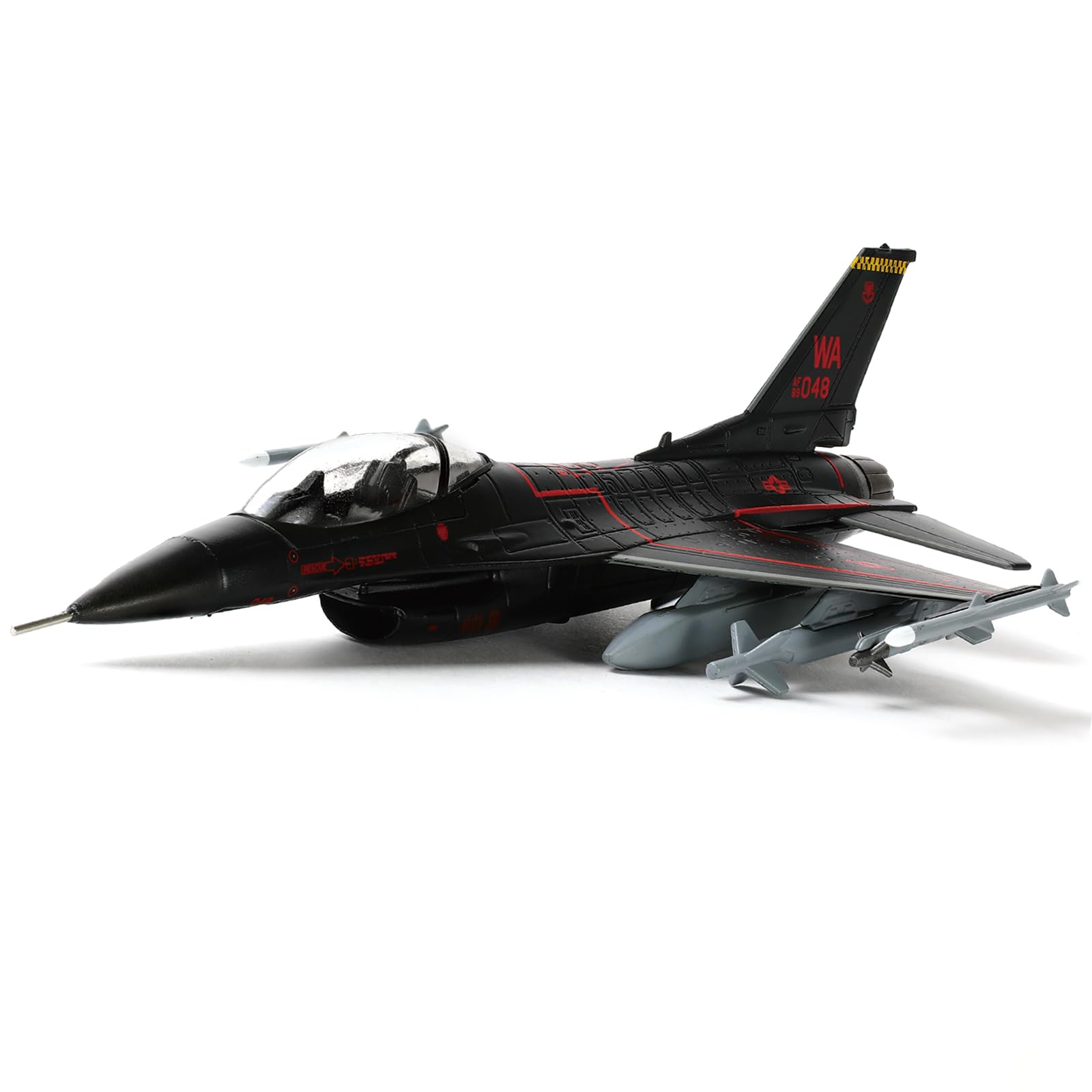 NUOTIE 1/100 F-16C Fighting Falcon Fighter Modelo Metal DieCast