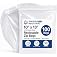 Spartan Industrial - 10” X 13” (100 Count) 4 Mil Thick Clear Reclosable Zip Plastic Poly Bags with Resealable Lock Seal Zippe