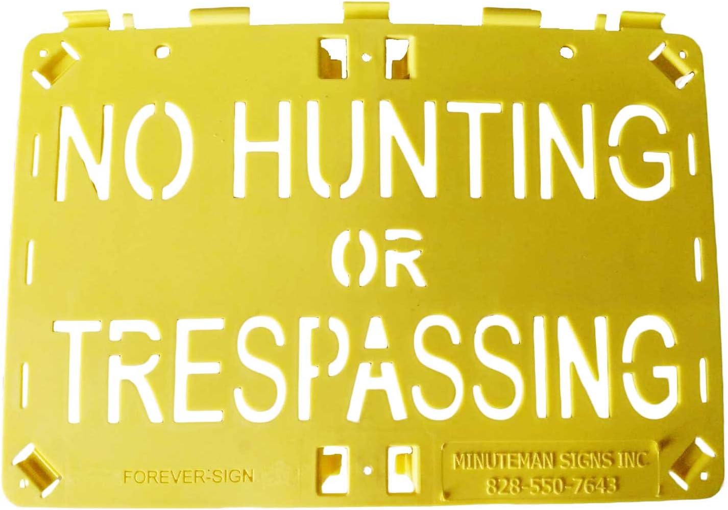 No Hunting or Trespassing Sign - 3 Pack