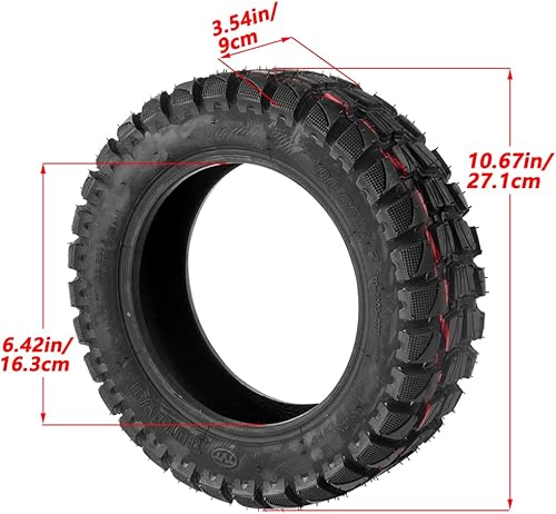 Miniatura 6 de Motocicleta Scooter eléctrico Refitted 11 pulgadas Tubeless neumático 9065-6.5 grueso Road Tire