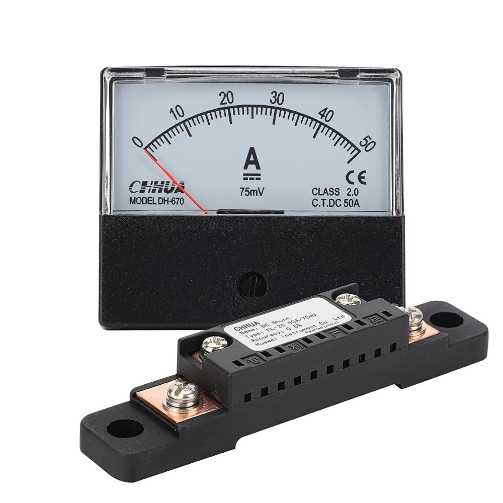 Produktbild von DH-670 Analog-Gleichstrom-Amperemeter Mit Shunt – 0–300 A, 75 MV, Für Schaltschränke Und Industrielle Prüfungen